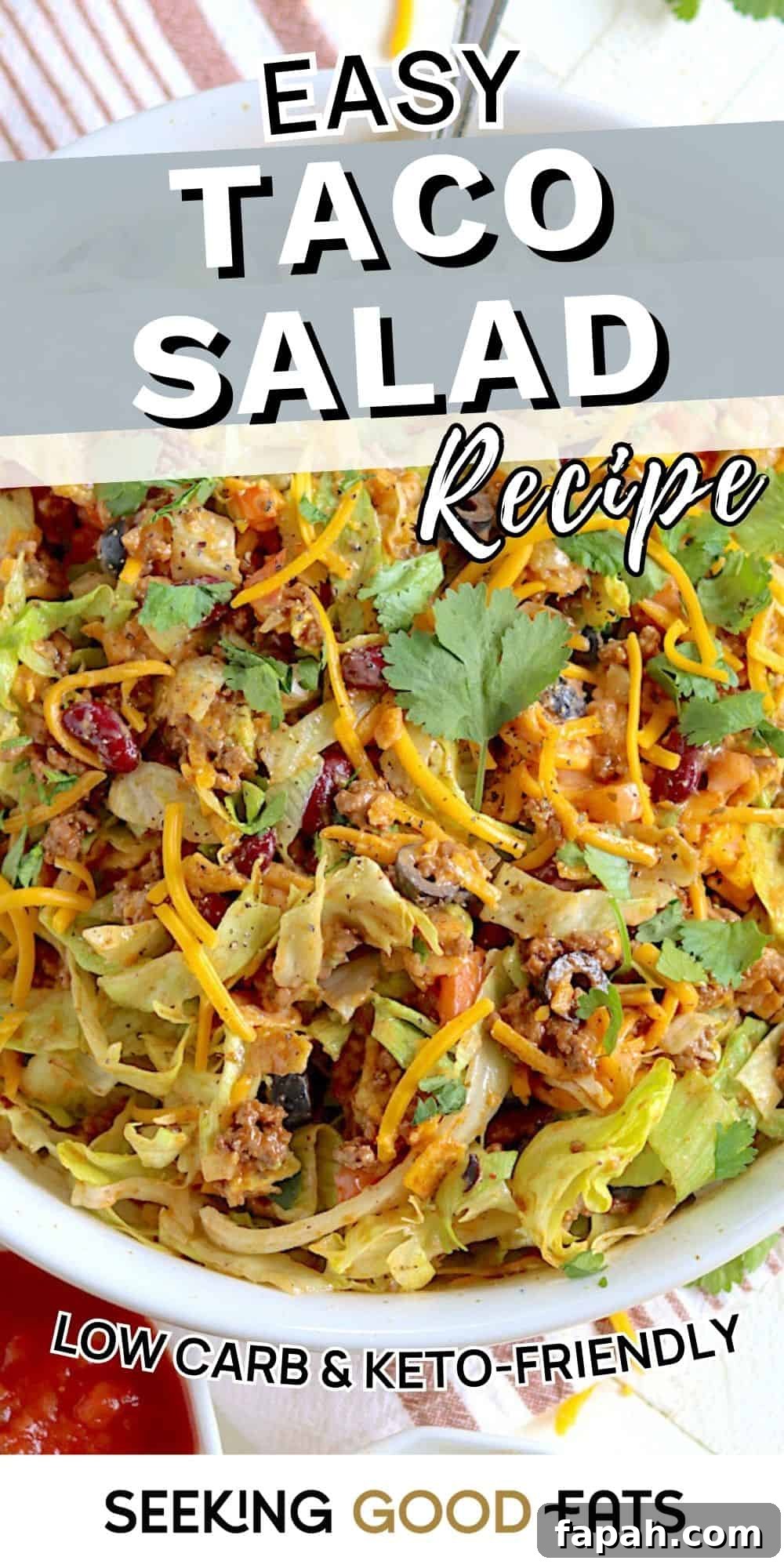 best recipe for taco salad pin