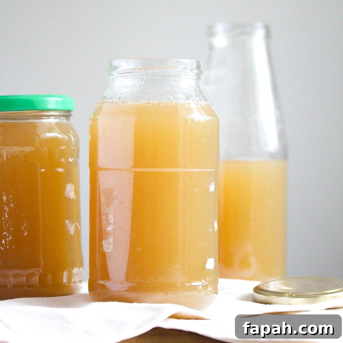 jars filled with venison broth