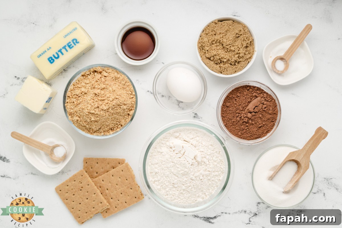 Cookie tray of Chocolate Graham Cracker Cookies
