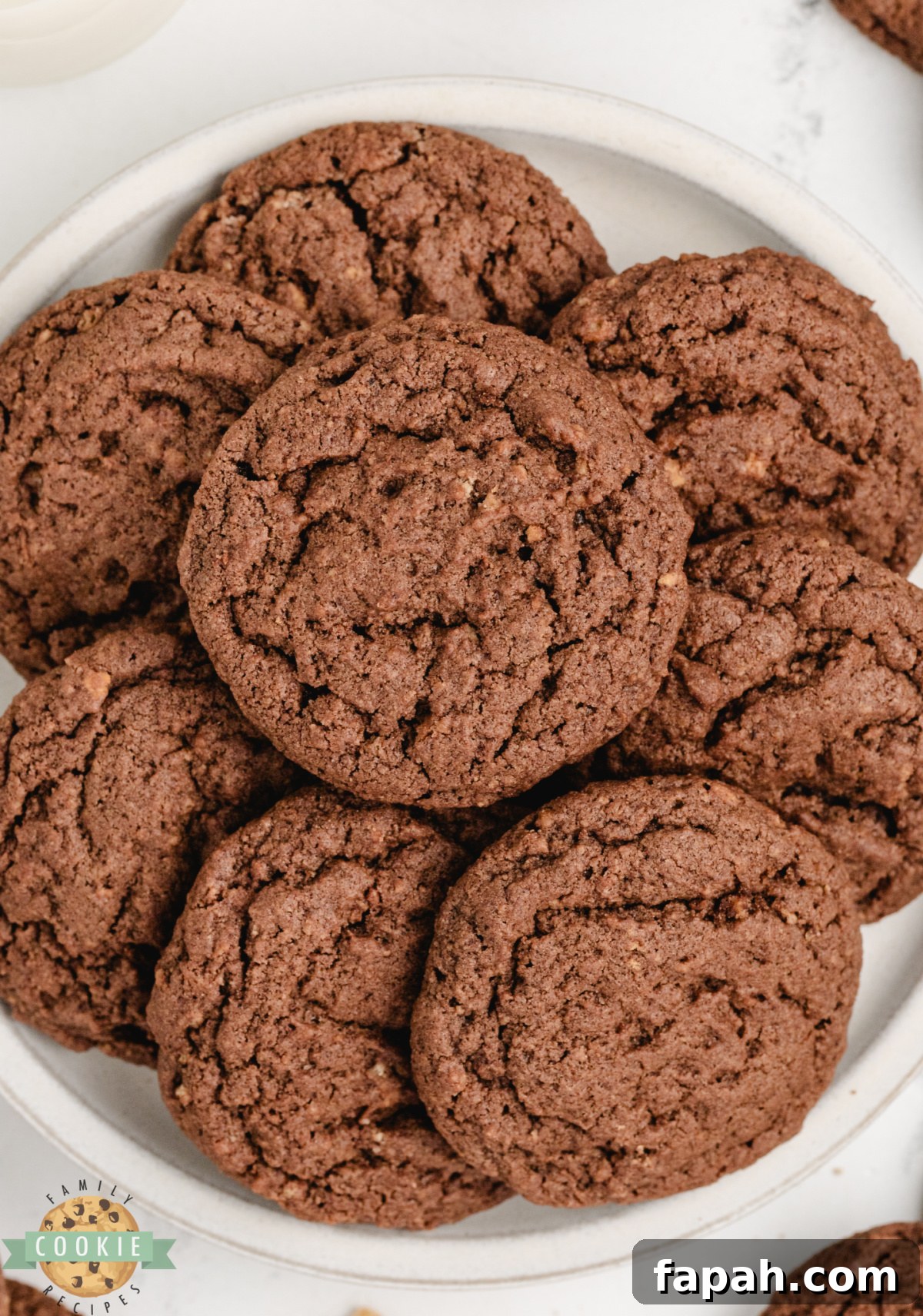 Basket of freshly baked cookies