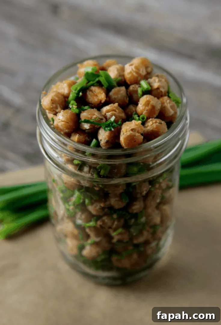 Cool Ranch Roasted Chickpeas