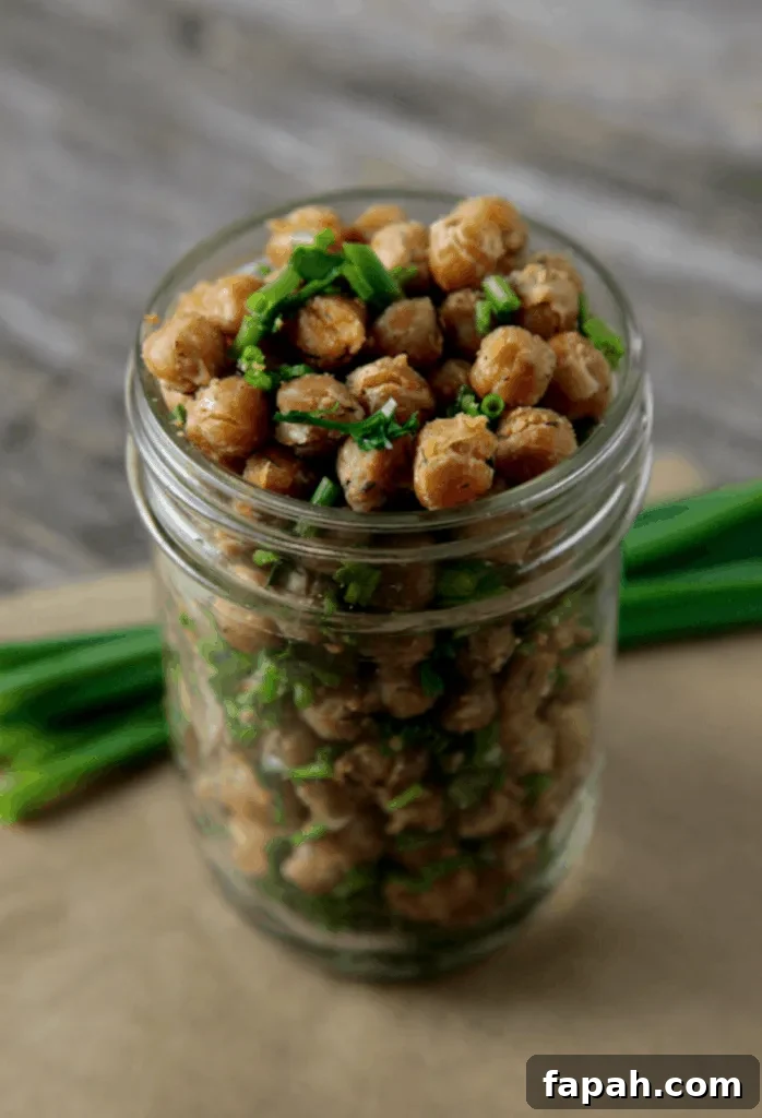 Cool Ranch Roasted Chickpeas
