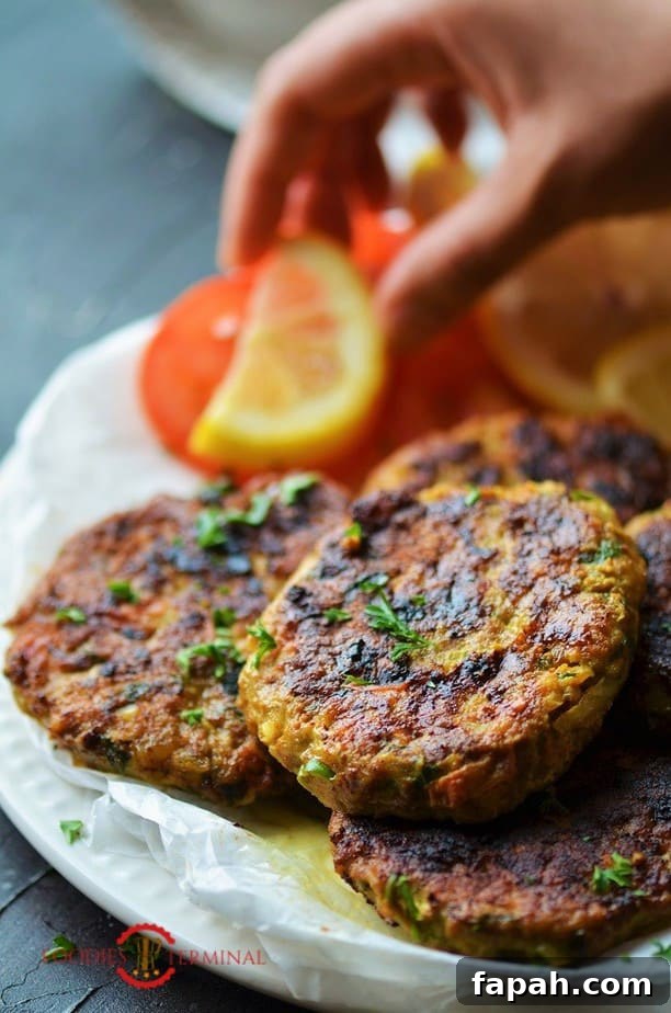 Chapli Kabab garnished with cilantro