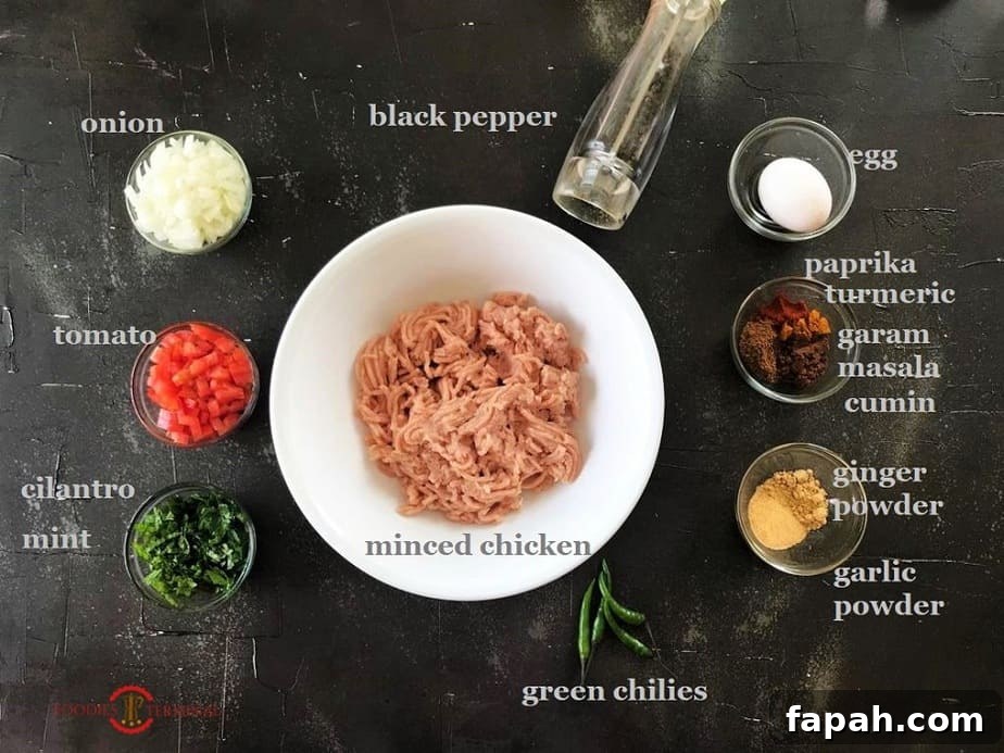 Recipe ingredients kept in bowls on a black surface