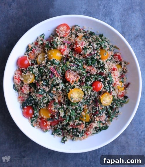 Swiss Chard and Quinoa Breakfast Bowl 